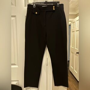 Veronica Beard Renzo Crest Black Pants